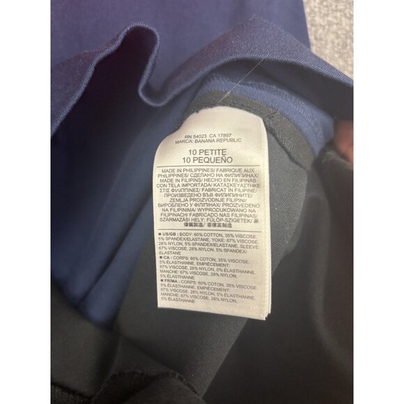 Roland Mouret Banana Republic Dress Womens 10 Petite Sheath Colorblock - Picture 7 of 8